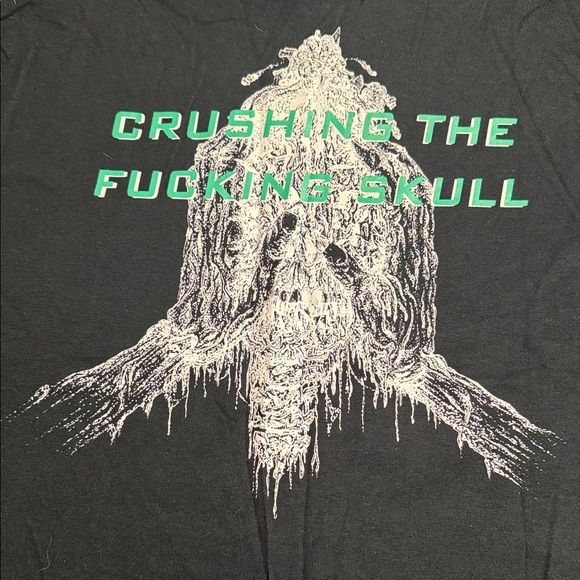 Undeath band shirt - Black and Green Graphic Long Sleeve Shirt - Picture 6 of 6